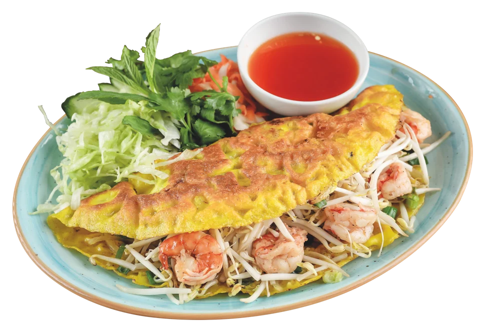 Bánh Xèo – frasiga vietnamesiska crepes på Mama Viêt i Solna
